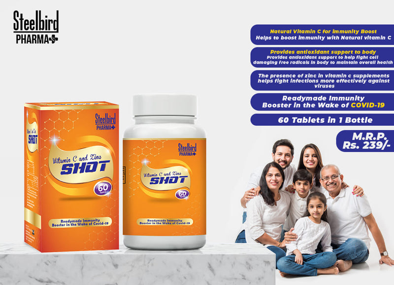 Steelbird Vitamin C and Zinc Shot - UNORMART