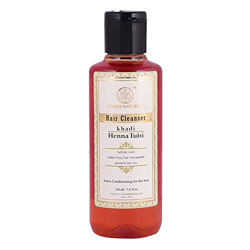 Khadi Ayurvedic Henna Tulsi Hair Cleanser 210ml - UNORMART