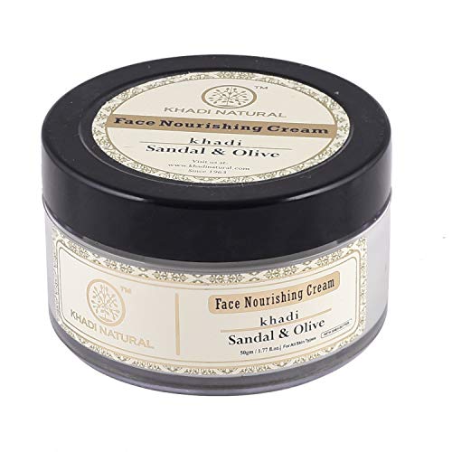 Khadi Ayurvedic Sandal & Olive Face Nourishing Cream With Sheabutter 50gm - UNORMART