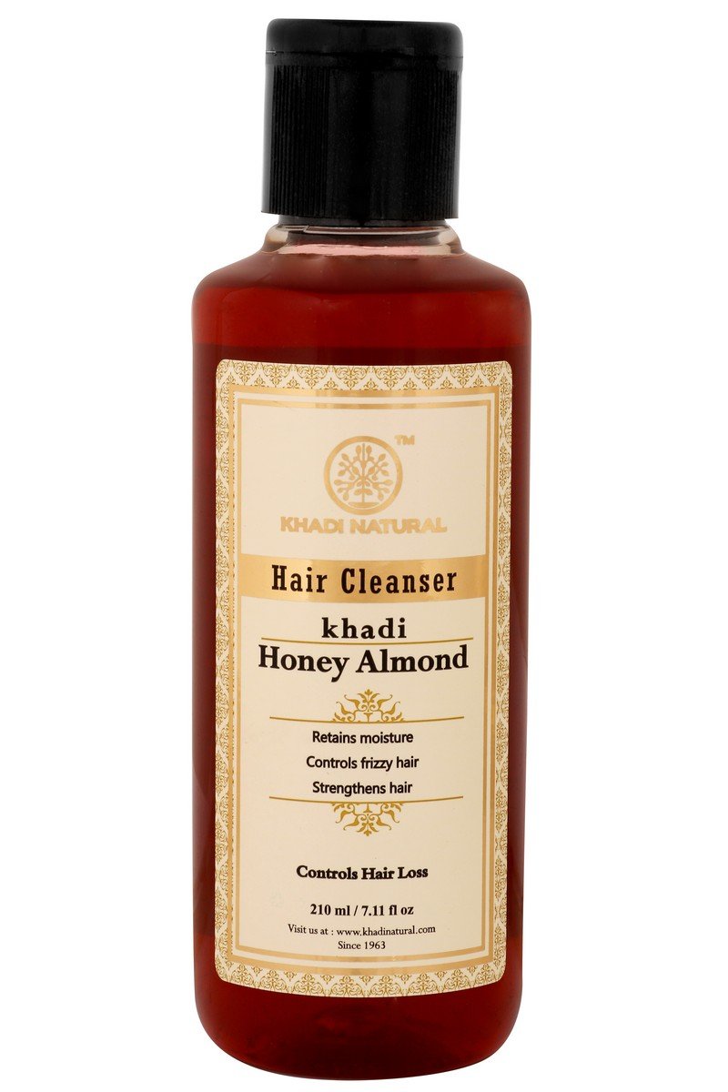 Khadi Ayurvedic Honey & Almond Hair Cleanser 210ml - UNORMART