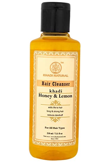 Khadi Ayurvedic Honey & Lemon Juice Hair Cleanser 210ml - UNORMART