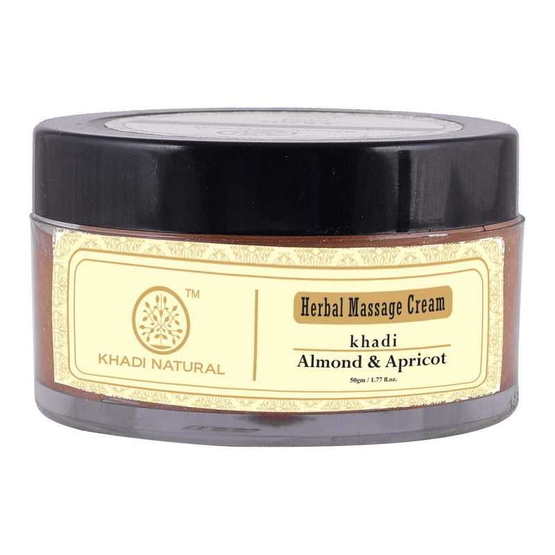 Khadi Ayurvedic Almond & Apricot Massage Cream 50gm - UNORMART