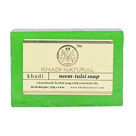 Khadi Ayurvedic Neem-Tulsi Soap 125gm - UNORMART