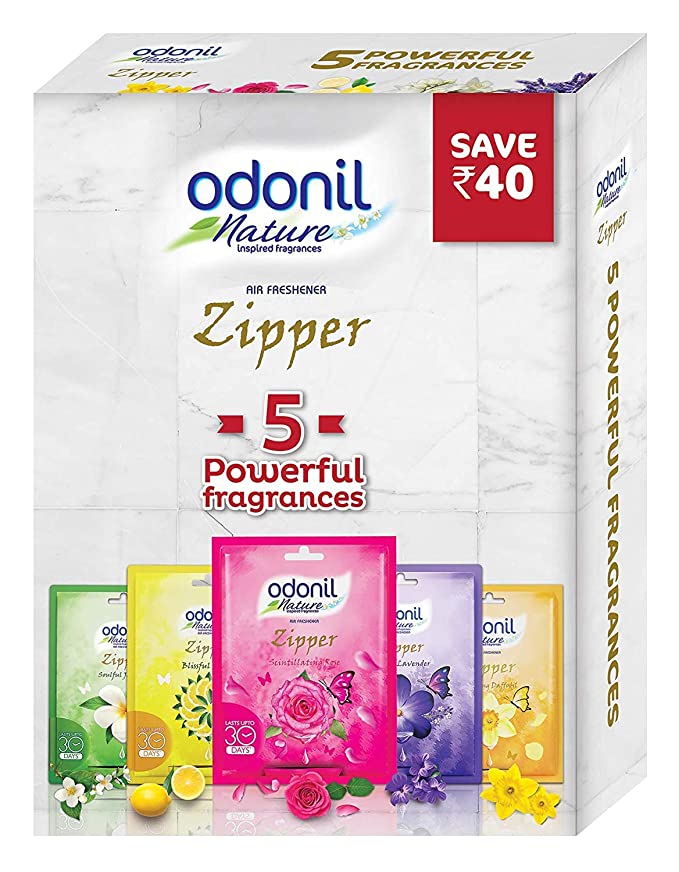 Dabur Odonil Zipper Mix - 10 g (Pack of 5) - UNORMART