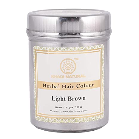Khadi Ayurvedic Light Brown Henna Colour 150gm - UNORMART