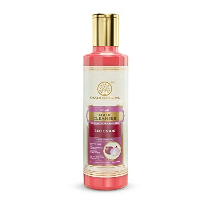Khadi Ayurvedic Red Onion Cleanser/Shampoo Sulphate Paraben Free 210ml - UNORMART