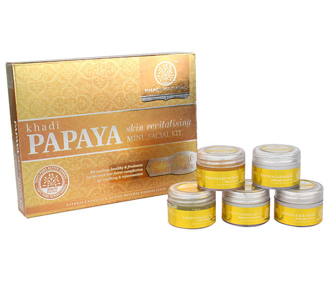 Khadi Ayurvedic Papaya Mini Facial Kit (1 Box) - UNORMART