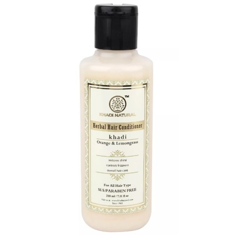 Khadi Ayurvedic Orange Lemongrass Hair Conditioner Sls & Paraben Free 210ml - UNORMART