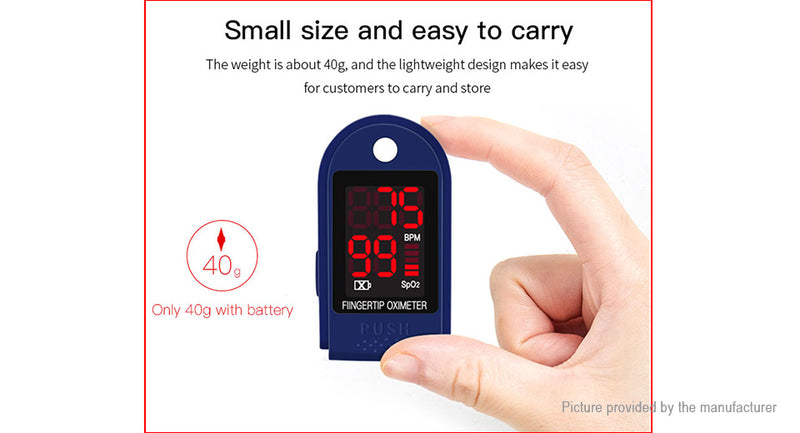 Fingertip Pulse Oximeter Blood Oxygen Monitor with AAA Battery - UNORMART