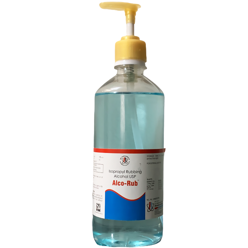 Alcorub Liquid Hand Sanitizer 500ml (CDSCO Approved) - UNORMART