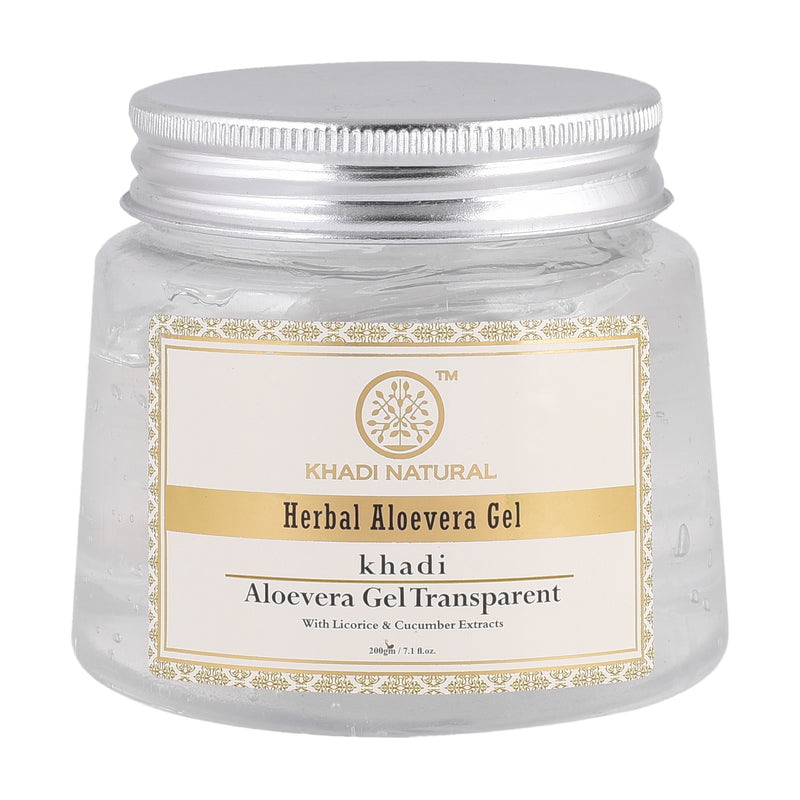 Khadi Ayurvedic Aloevera Gel (Transparent ) 200gm - UNORMART