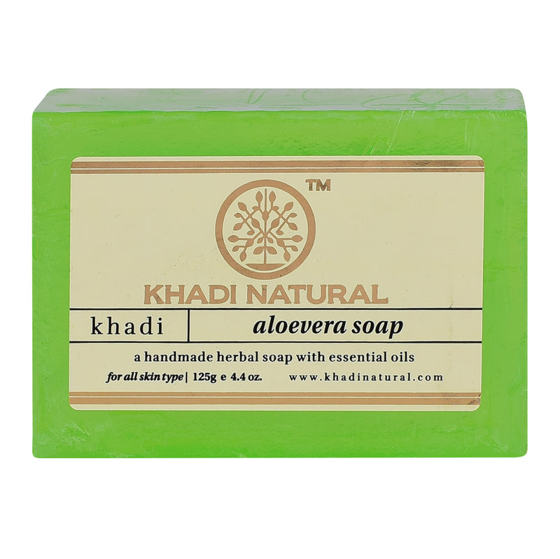 Khadi Ayurvedic Aloevera Soap 125gm - UNORMART