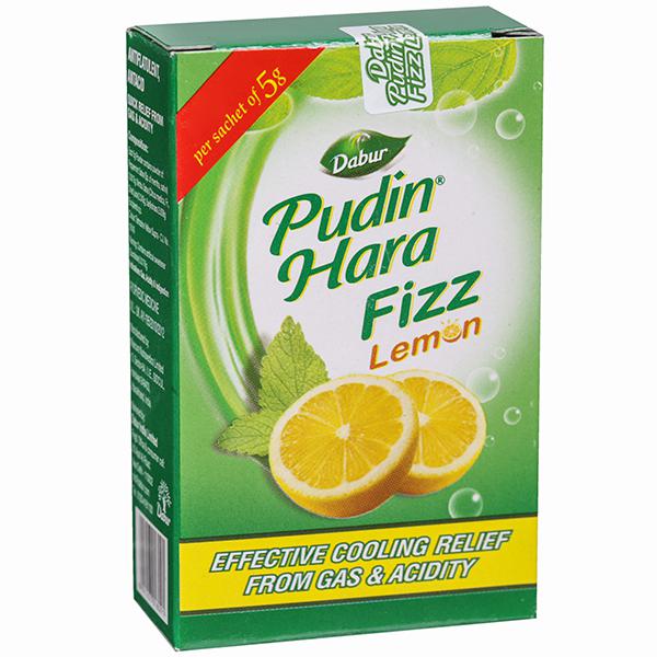 Dabur Pudin Hara Lemon Fizz 5g x 6 Sachets - UNORMART