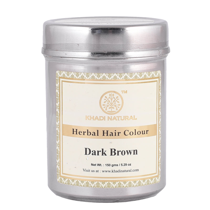 Khadi Ayurvedic Dark Brown Henna Colour 150gm - UNORMART
