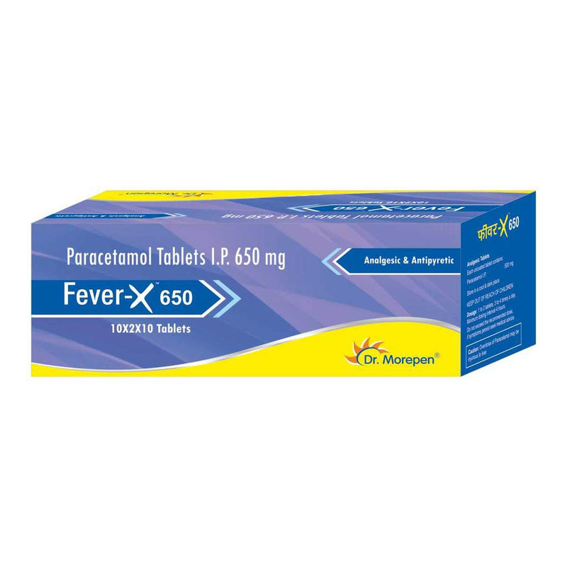 Dr. Morepen Fever-X 650 mg tab - UNORMART