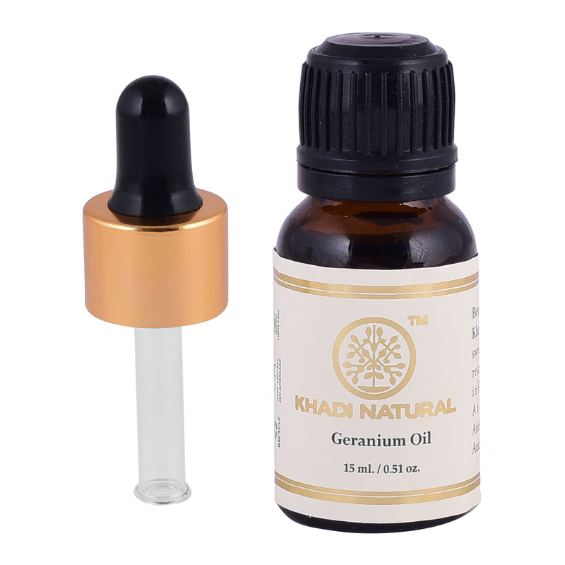 Khadi Ayurvedic Geranium Essential Oil 15ml - UNORMART