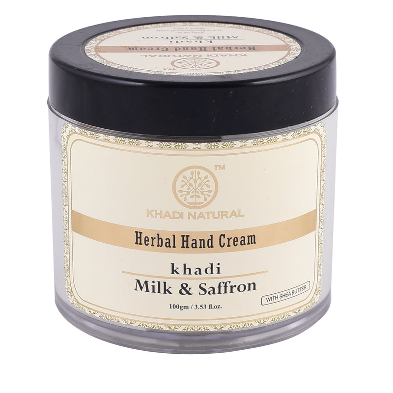 Khadi Ayurvedic Milk & Saffron Hand Cream 100gm - UNORMART
