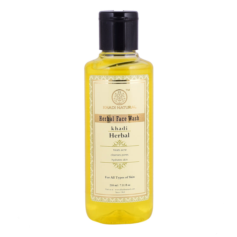 Khadi Ayurvedic Herbal Face Wash 210ml - UNORMART