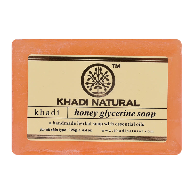 Khadi Ayurvedic Honey Glycerine Soap 125gm - UNORMART