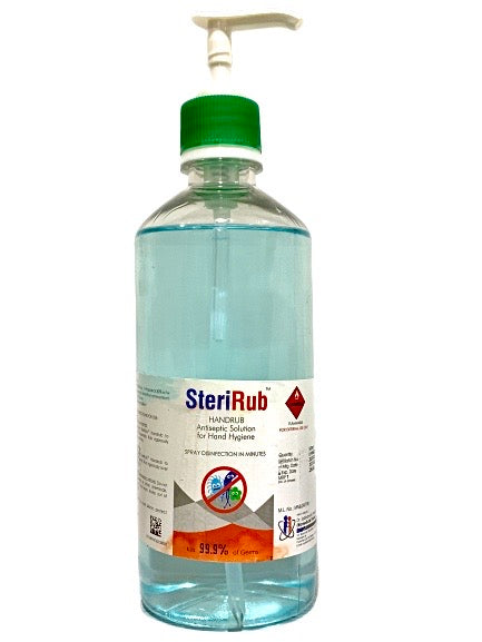 Sterirub Hand Sanitizer Bottle 500ml (CDSCO Approved) - UNORMART