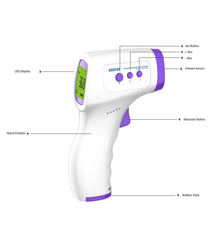 KODYEE CF-818 Non-Contact Precision Thermometer-Instant delivery - UNORMART