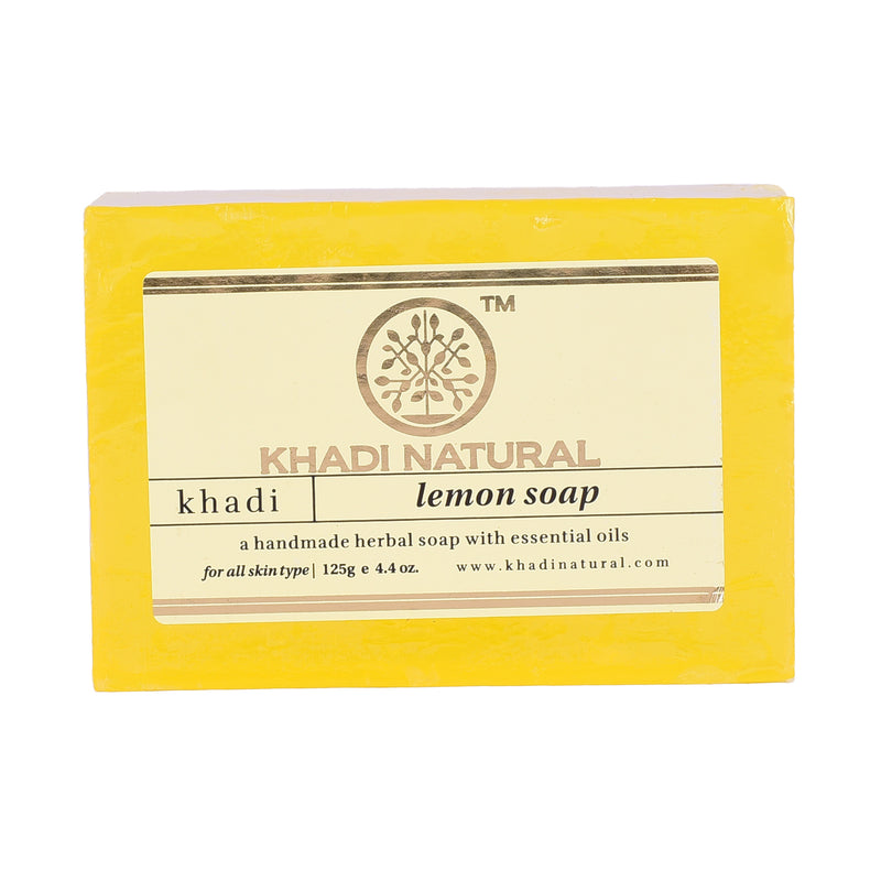 Khadi Ayurvedic Lemon Soap 125gm - UNORMART