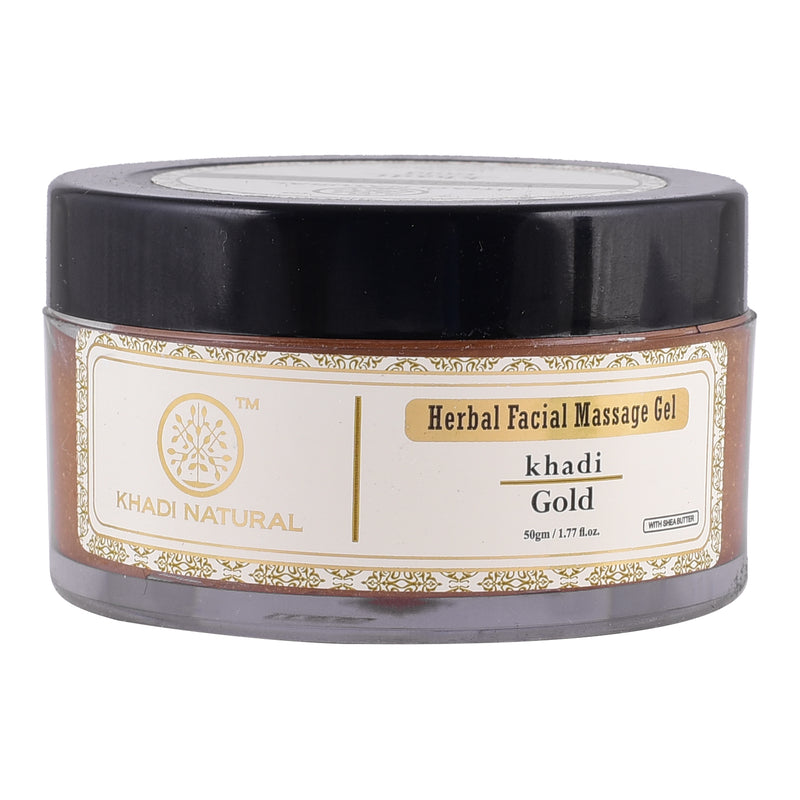 Khadi Ayurvedic Gold Face Massage Gel 50gm - UNORMART