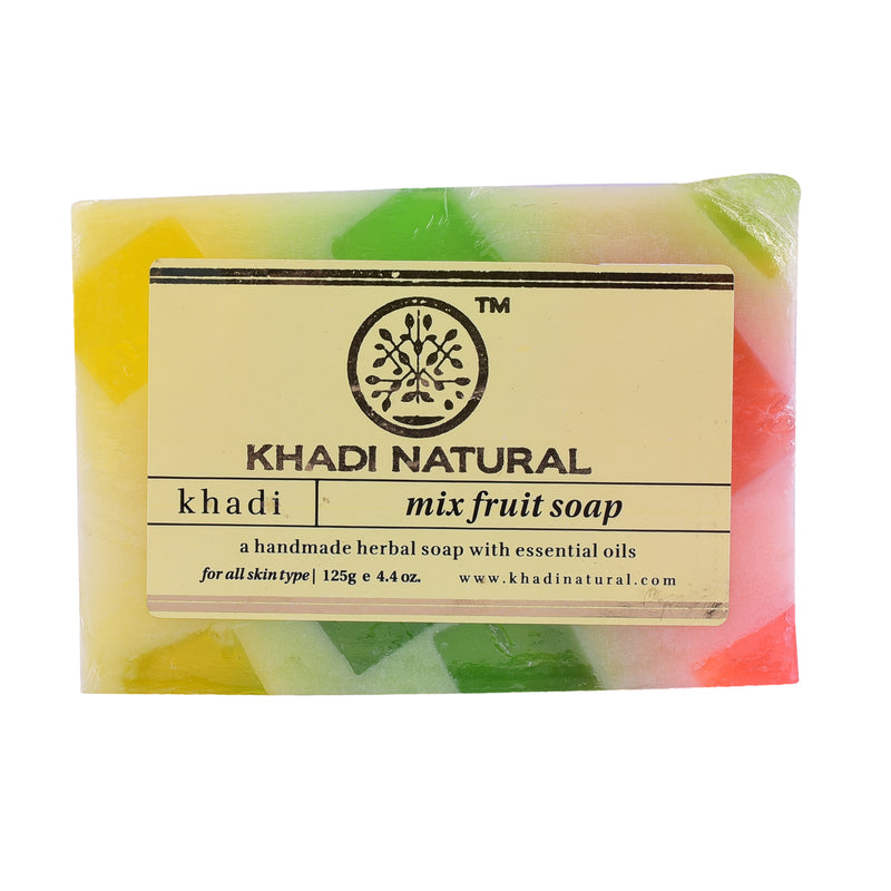 Khadi Ayurvedic Mix Fruit Soap 125gm - UNORMART