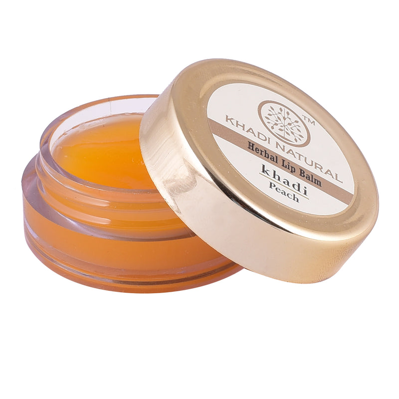 Khadi Ayurvedic Peach Lip Balm 5gm - UNORMART