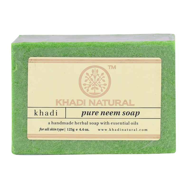 Khadi Ayurvedic Pure Neem Soap 125gm - UNORMART