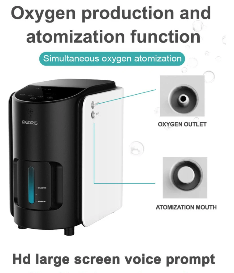 Medris Portable Oxygen Concentrator 1-7 Liter Adjustable CE CERTIFIED - Touch Screen (Ready for delivery) - UNORMART