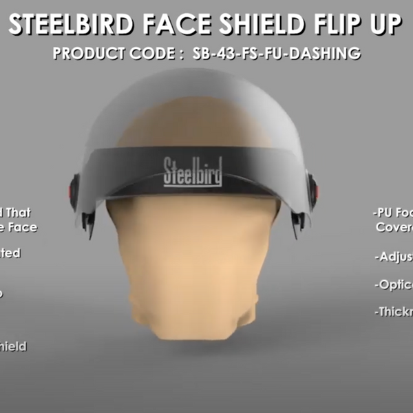 Face shield deals steelbird