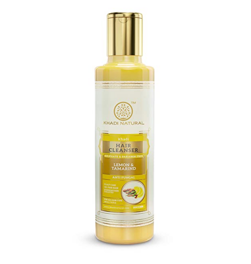 Khadi Ayurvedic Lemon & Tamarind Cleanser/Shampoo Sulphate Paraben Free210ml - UNORMART
