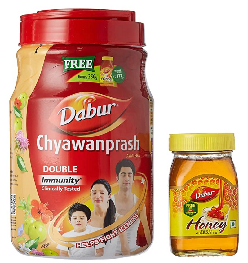 Dabur Chyawanprash Awaleha - 2kg with Free Dabur Honey - 250g Combo Pack - UNORMART