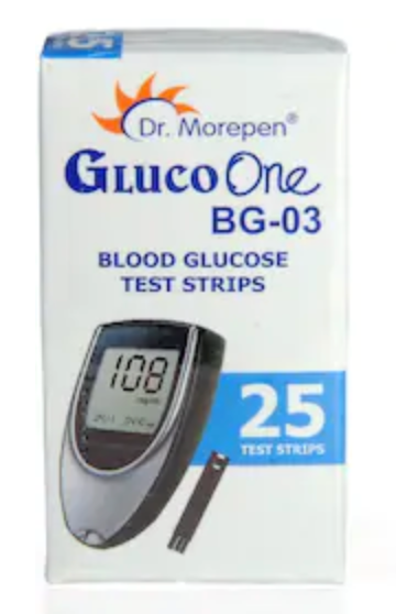 Dr. Morepen GlucoOne Blood Glucose Test Strips - UNORMART