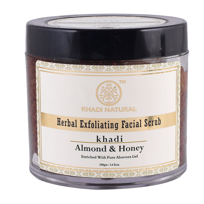 Khadi Ayurvedic Almond & Honey Gel Scrub 100gm - UNORMART