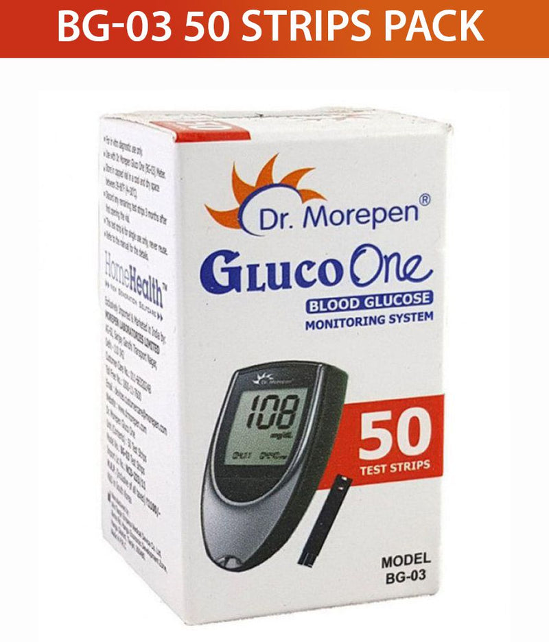 Dr. Morepen GlucoOne Blood Glucose Test Strips - UNORMART