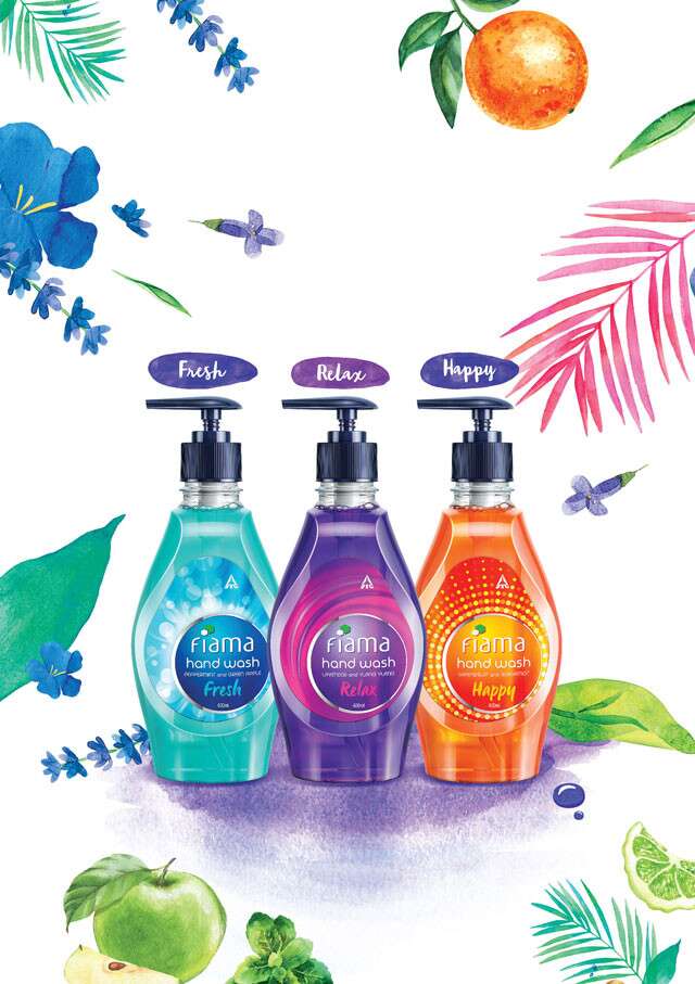 Fiama Handwash - 400 ml (Pack of 3) (Fresh, Relax & Happy) - UNORMART