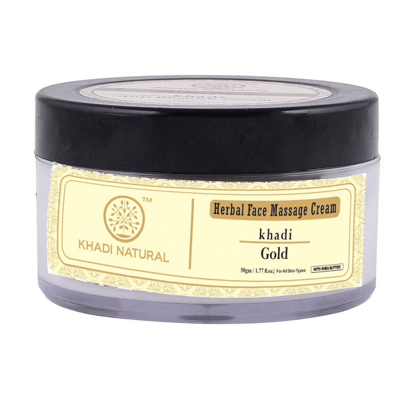 Khadi Ayurvedic Face Gold Massage Cream 50gm - UNORMART