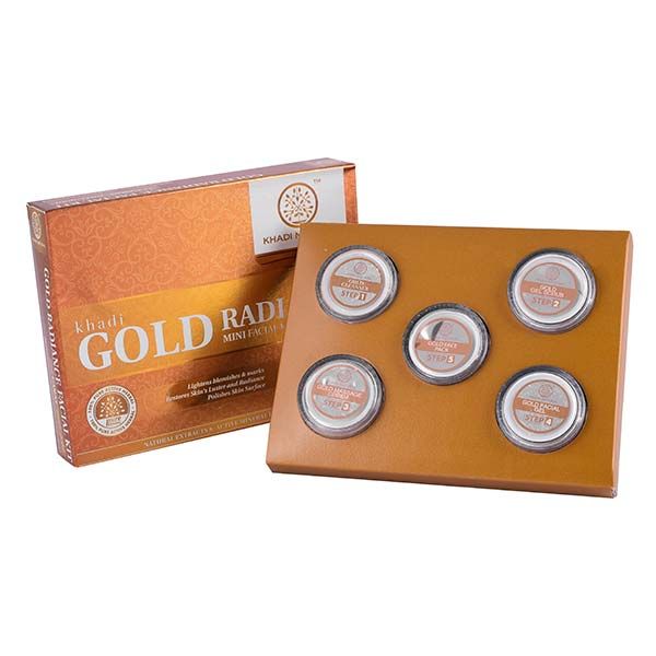 Khadi Ayurvedic Gold Mini Facial Kit (1 Box) - UNORMART