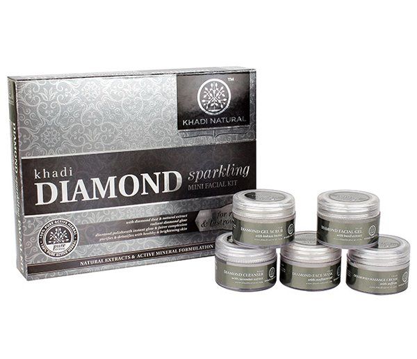 Khadi Ayurvedic Diamond Mini Facial Kit (1 Box) - UNORMART