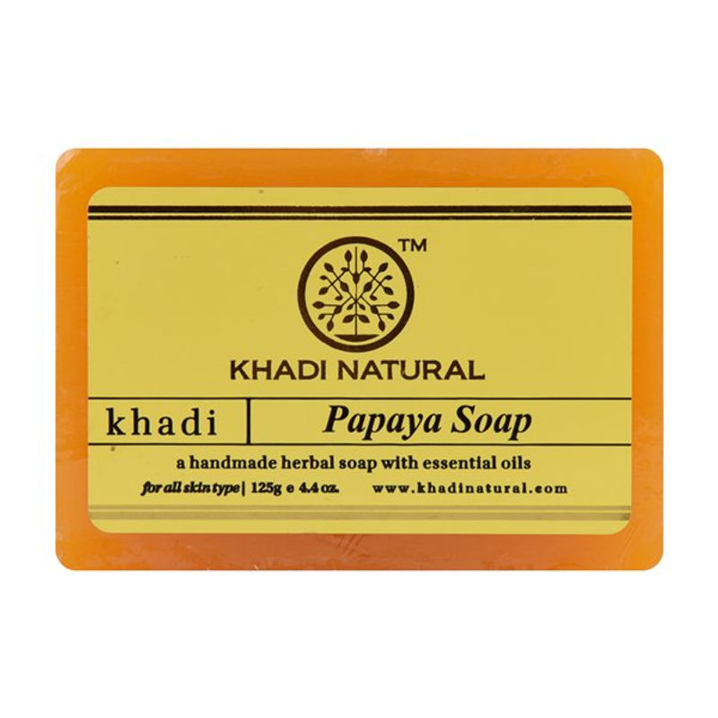 Khadi Ayurvedic Papaya Soap 125gm - UNORMART