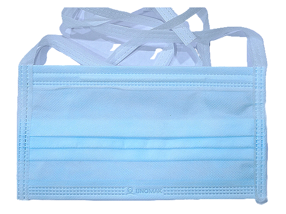 UNOMAK FE-99 3 Ply Surgical Face Mask with Non Woven Fabric IS 16288:2014 - UNORMART