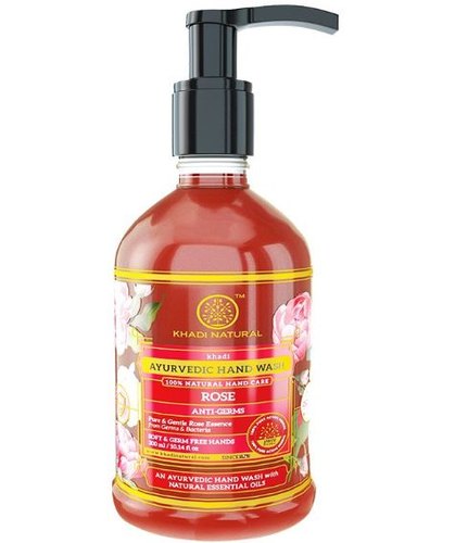 Khadi Natural Anti Germ Rose Handwash 300ml - UNORMART